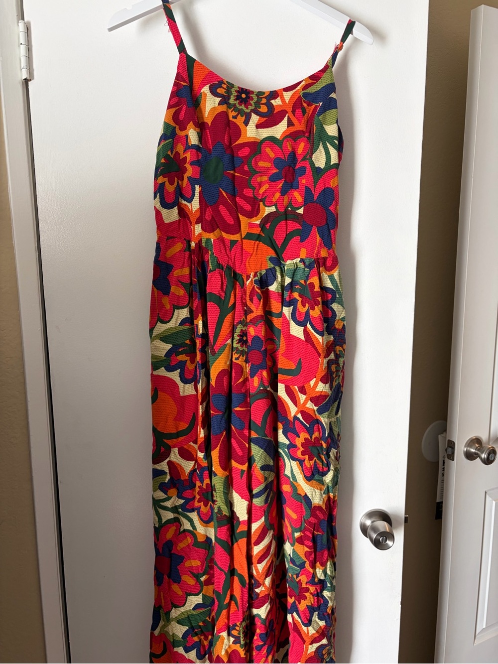 MSK Multicolor Floral Wide Leg Jumpsuit Size Large